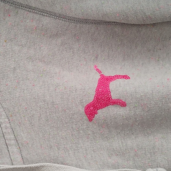 Victoria Secret Pink XS Confetti Hoodie & Boyfriend Pants - Picture 8 of 12